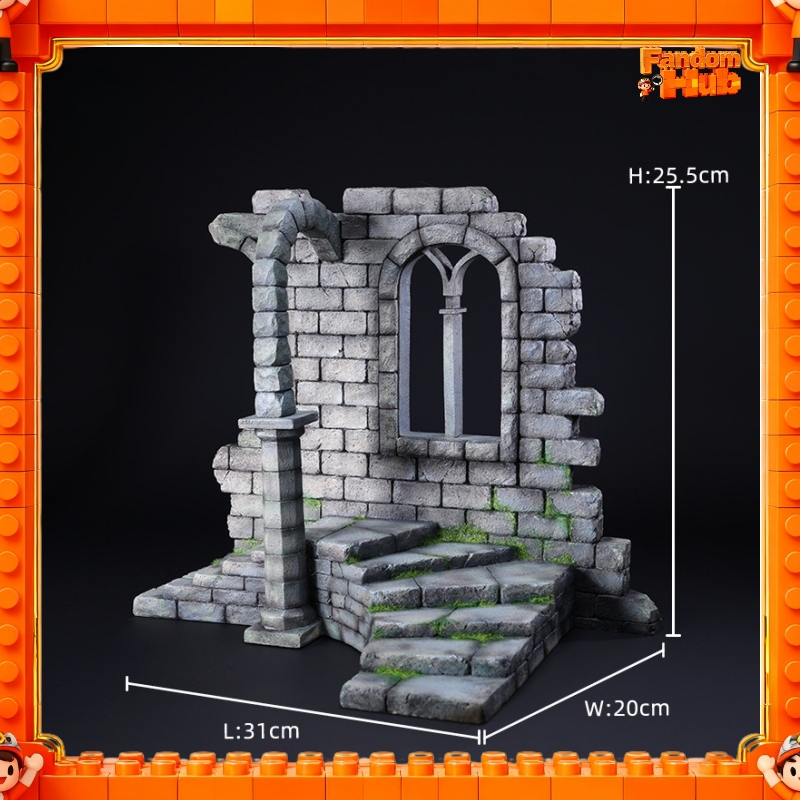Model Figure Base - Mmmtoys 1/12 สเกล โมเดลฉากจำลองปราสาทยุคกลางเวอร์ชั่น 2.0 ทำจากเรซิ่น