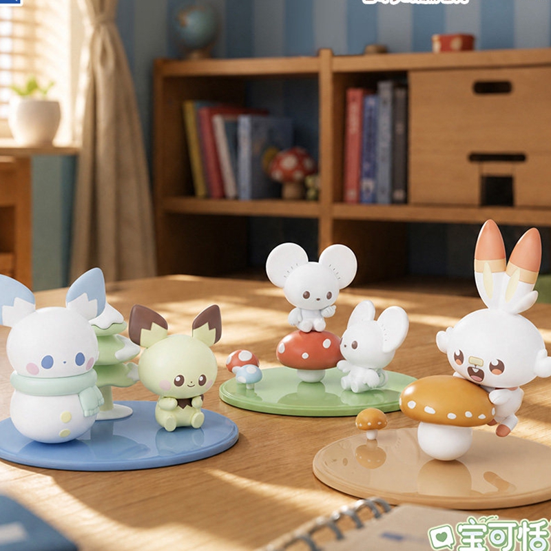 Model Figure Base - ฟิกเกอร์ของสะสมแท้ ฉากความสงบตามฤดูกาล กล่องสุ่ม ต้นบอนไซขนาดเล็ก 4 ฤดู