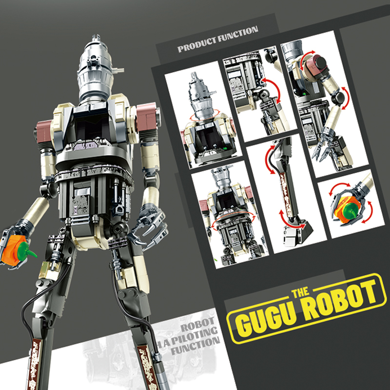 Model Kit Robocop - ชุดตัวต่อหุ่นยนต์ Star IG11 ของเล่นประกอบเอง ของขวัญคริสต์มาสสำหรับเด็กผู้ชาย ผู้ใหญ่