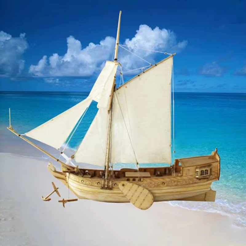Model Kit Yacht - ไม้ประกอบชุดคลาสสิกเรือใบ Dutch Royal Yacht ไม้เรือใบเรือชุดสะสมตกแต่ง 30