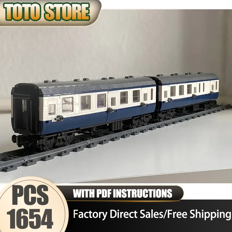 Model Kit Train - รถไฟราง โมค บล็อกตัวต่อ รถยนต์แบบเปลี่ยนรูปได้และรถเบรก บล็อกเทคโนโลยี ของเล่นประกอบชิ้นส่วนคริสต์มาส