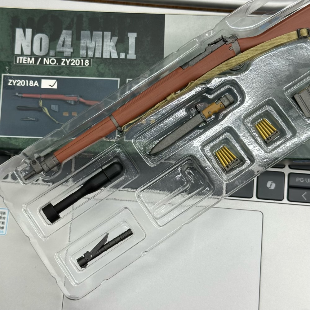 Model Kit Figures - ZY2018A 1/6 สเกล ชุดประกอบโมเดลปืนไรเฟิล Lee-Enfield No.4