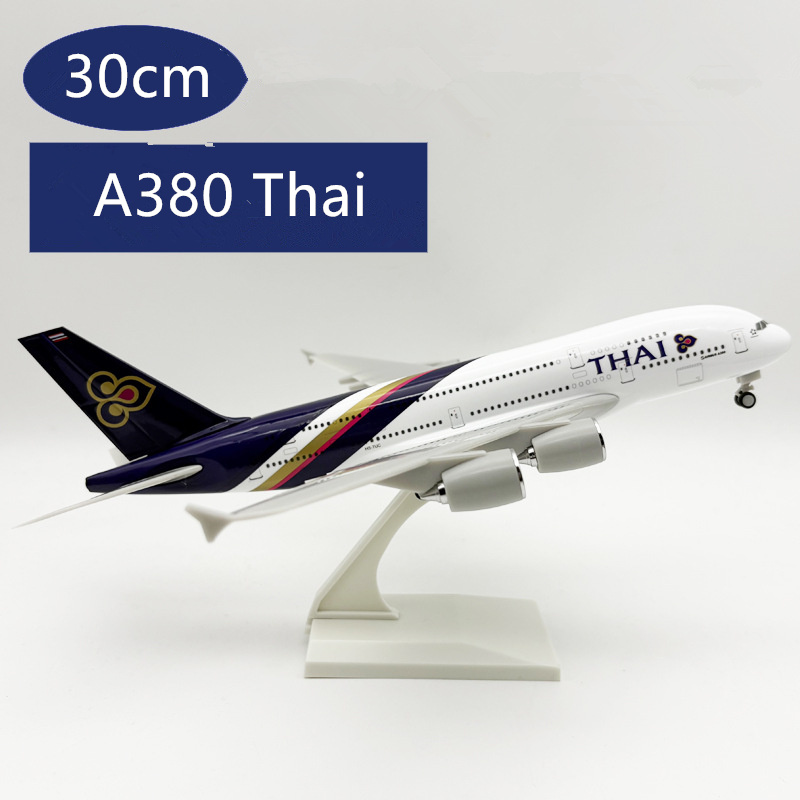 Model Kit Store - ชุดประกอบโมเดลเครื่องบินไทย A380 ขนาด 1/240 (ยาว 30