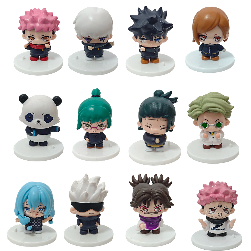 Model Kit Jujutsu Kaisen - ฟิกเกอร์อนิเมะจูจุตสึไคเซ็น 6 ตัว/ชุด ขนาด 7 ซม.