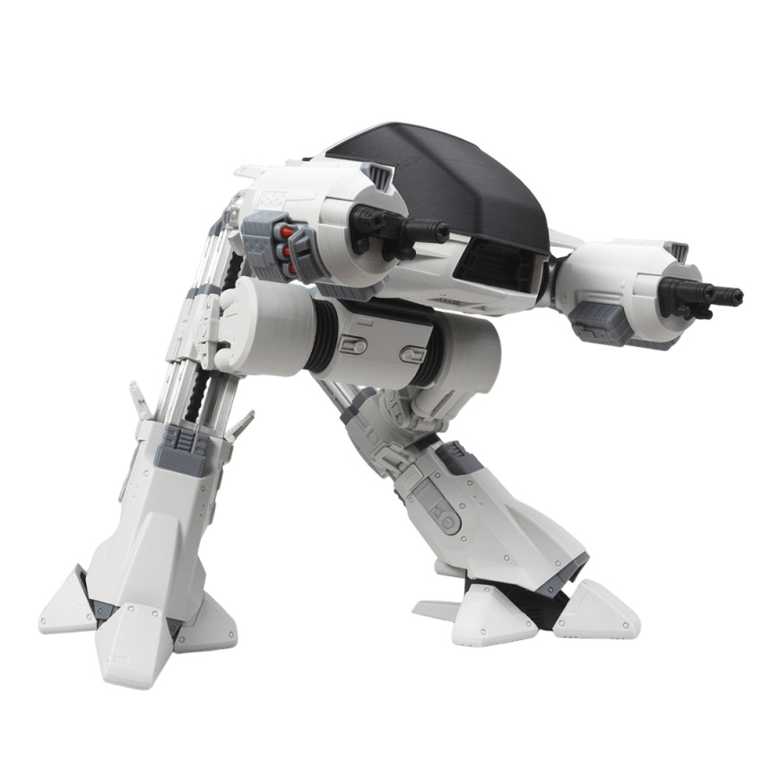 Model Kit Robocop - โมเดลหุ่นยนต์โรโบคอป ED-209 ของเล่นแอคชั่นฟิกเกอร์ 3 มิติ สำหรับติดตู้เย็นหรือวางบนโต๊ะ