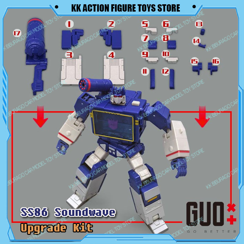 Model Kit Studio - GUO Studio Transformation SS86 Soundwave Action