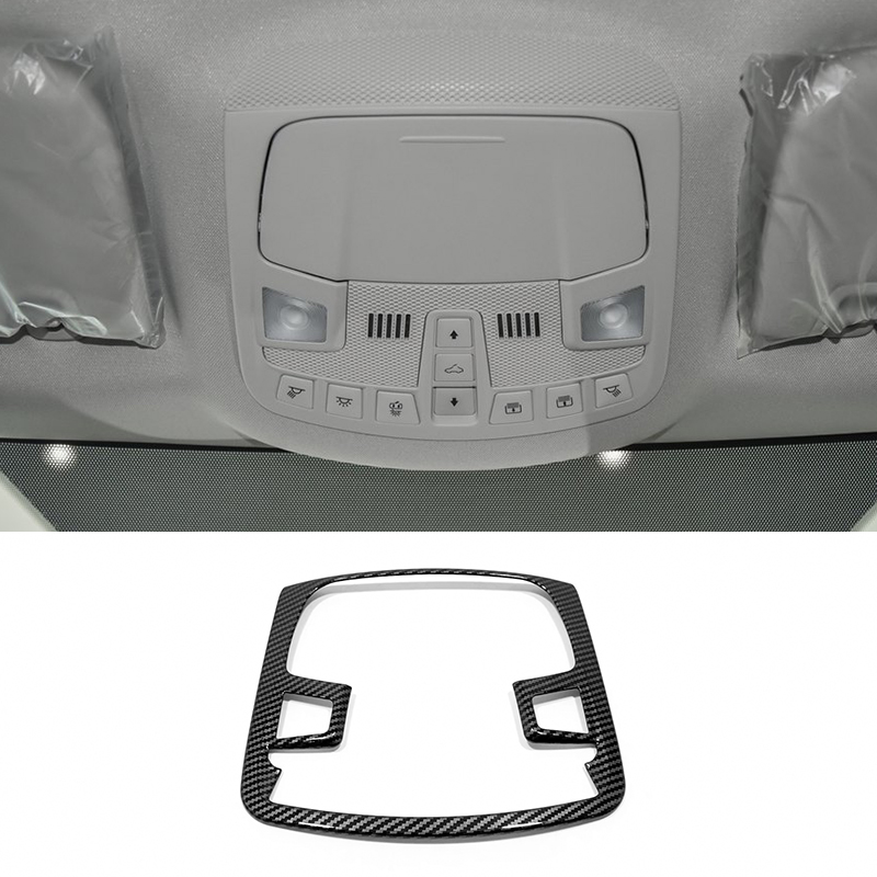 Panel Line Marker - ABS คาร์บอนไฟเบอร์รถอ่านโคมไฟแผงสติกเกอร์แต่งรถสำหรับ Ford Edge 2015 2016