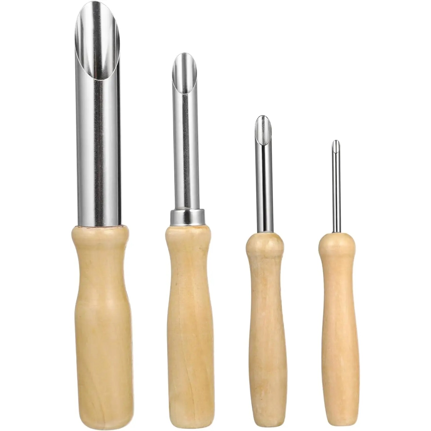 Model Kit Tool Set - ชุดเครื่องมือเครื่องปั้นดินเผาไม้ 4 ชิ้นที่จำเป็น - ชุดแกะสลัก ทำเครื่องหมาย