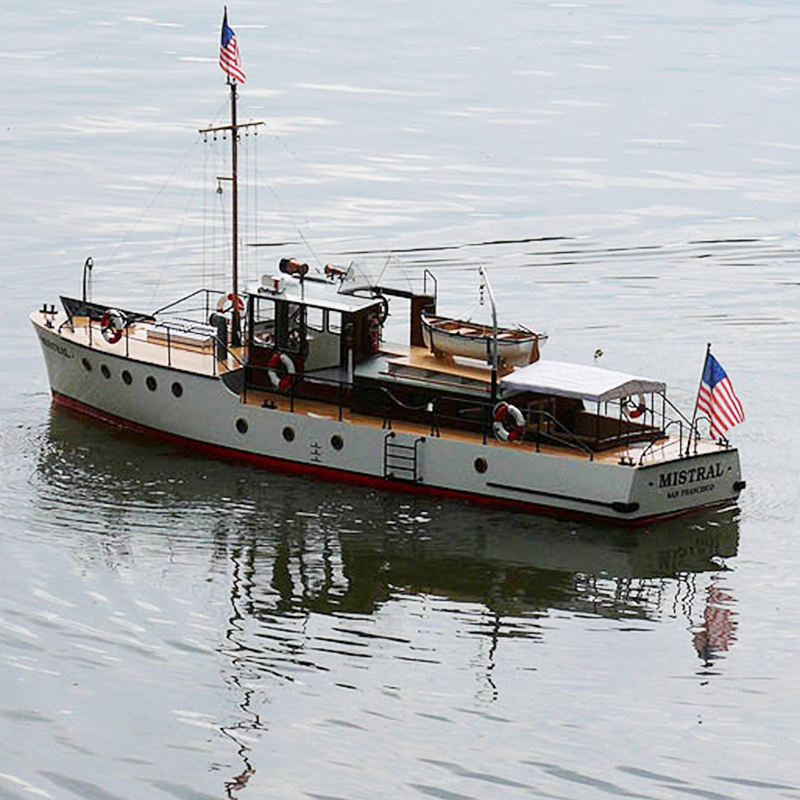 Model Kit Yacht - เรือยอชท์ไม้ชุดทำจากไม้บาสวู้ดแบบประกอบ