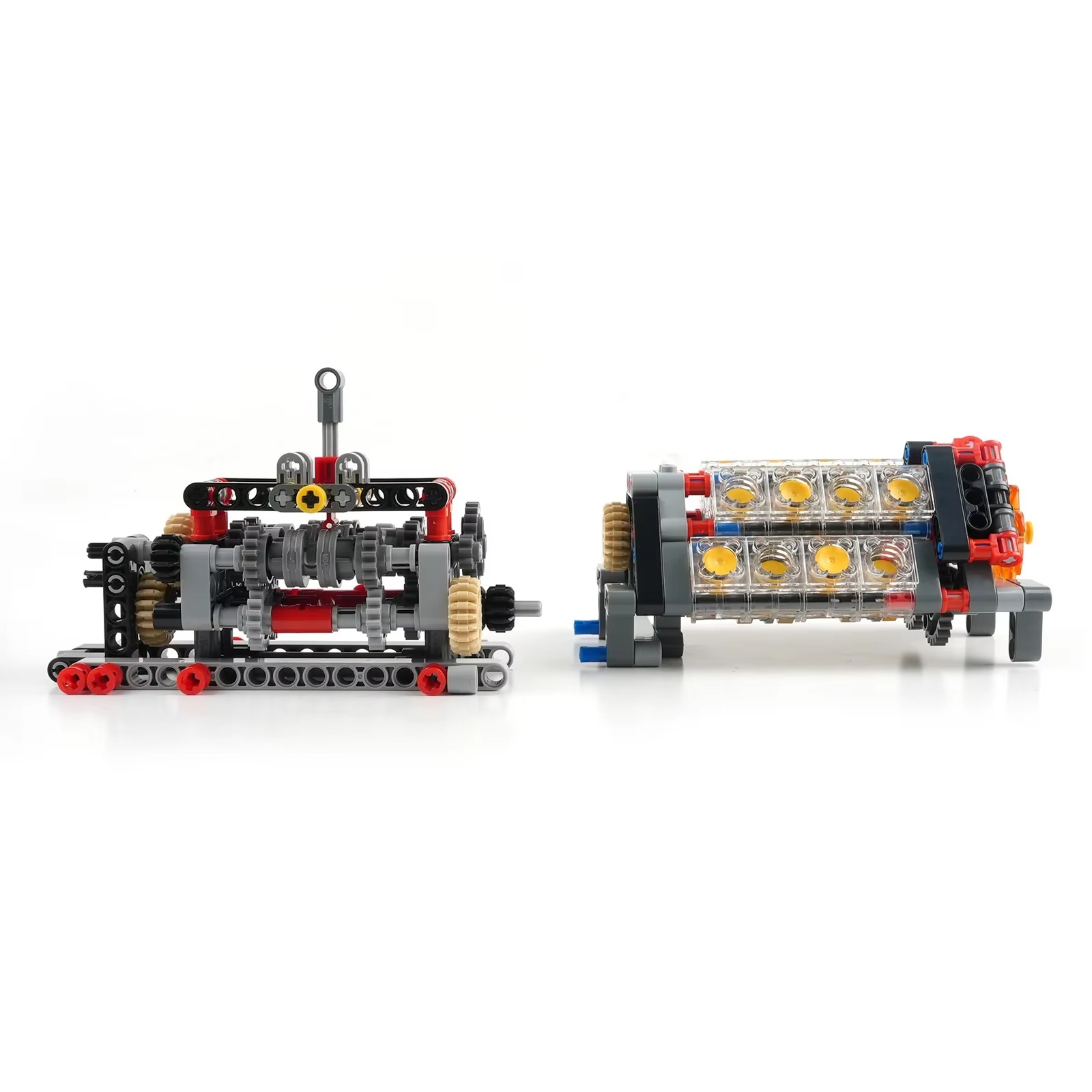 ตัวต่อเลโก้โปร่งใสไฮเทค V16 เค - Model Kit Engine บทวิจารณ์และราคา
