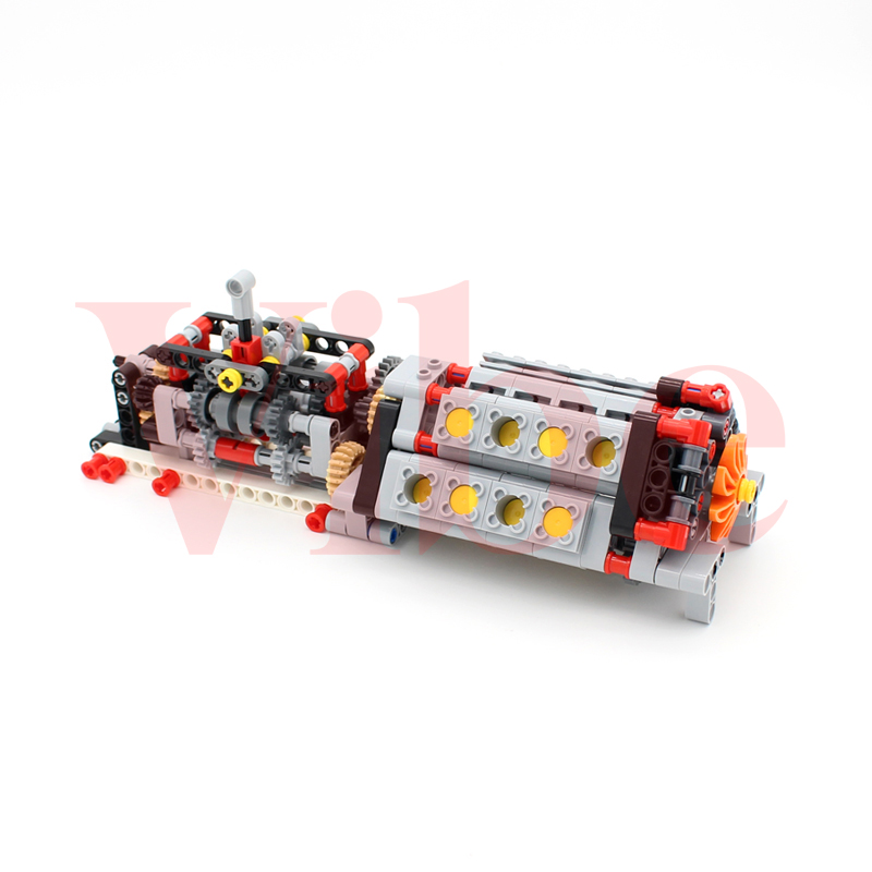 บล็อกตัวต่อเทคโนโลยี MOC ฟังก์ - Model Kit Engine บทวิจารณ์และราคา