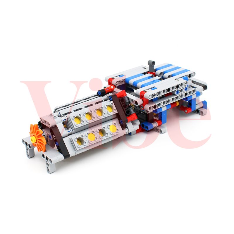 บล็อกตัวต่อเทคโนโลยี MOC ฟังก์ - Model Kit Engine บทวิจารณ์และราคา