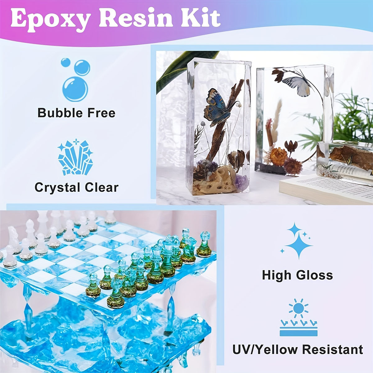 125 ml/250 ml Crystal Clear หล - Resin Kit Cast บทวิจารณ์และราคา