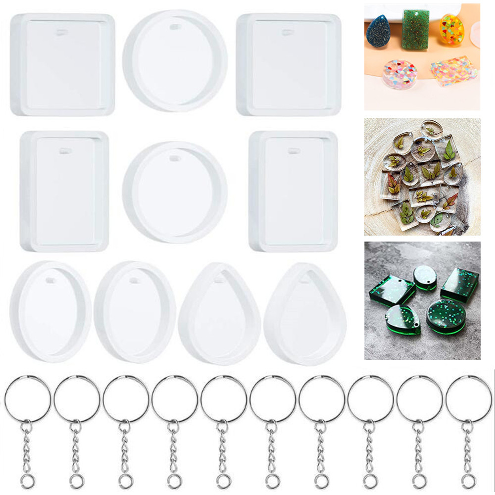 20ชิ้น/เซ็ต DIY พวงกุญแจจี้หล่ - Resin Kit Cast บทวิจารณ์และราคา