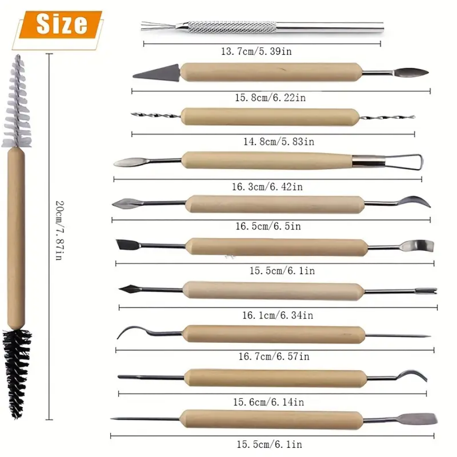 ชุดเครื่องมือปั้นดินเผา 1 ชุด  - Model Kit Tool Set บทวิจารณ์และราคา
