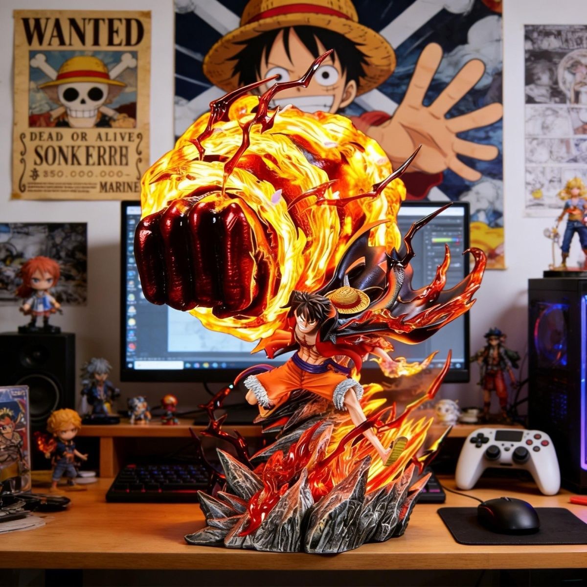 ฟิกเกอร์ลูฟี่ LZ Karmic Fire ข - Model Kit Luffy บทวิจารณ์และราคา