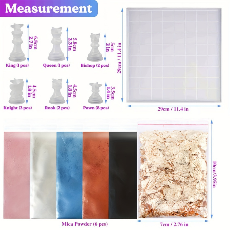 ชุดหมากรุก 23 ชิ้นพร้อมแม่พิมพ - Resin Kit Cast บทวิจารณ์และราคา
