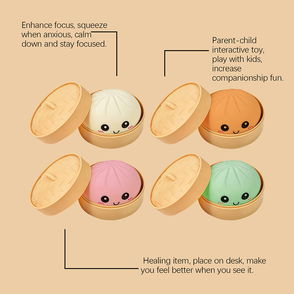 ของเล่นบีบตุ๊กตาซาลาเปาแบบสุ่ม - Model Kitchen Set Pvc บทวิจารณ์และราคา