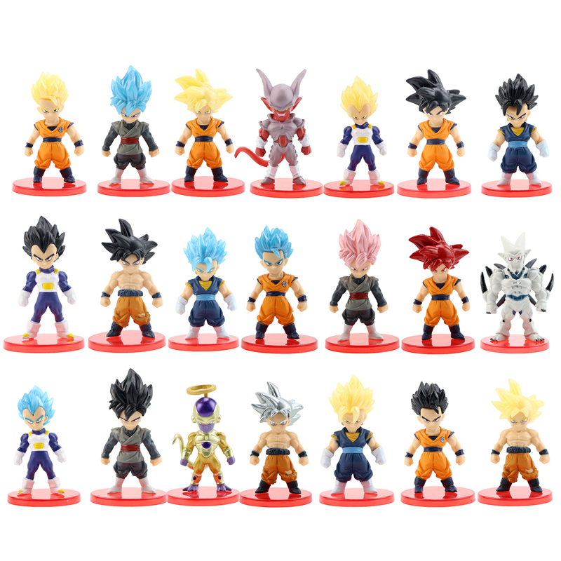 21 ชิ้น/เซ็ต Dragon Ball Mini  - Model Kit Vegeta บทวิจารณ์และราคา