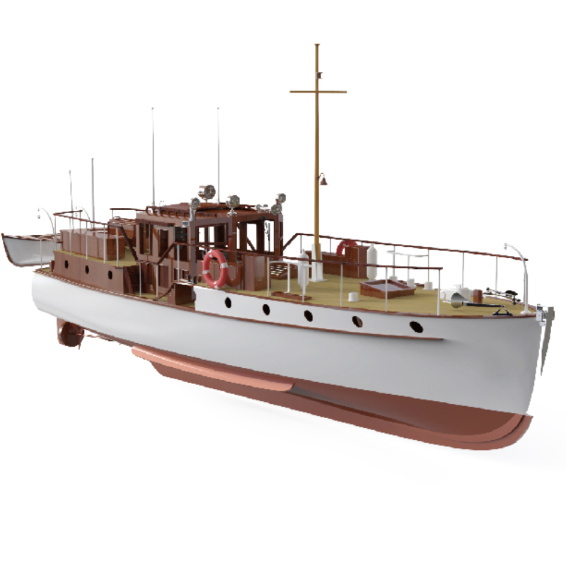 เรือไม้1/18 880มม. เรือยอชท์บล - Model Kit Yacht บทวิจารณ์และราคา