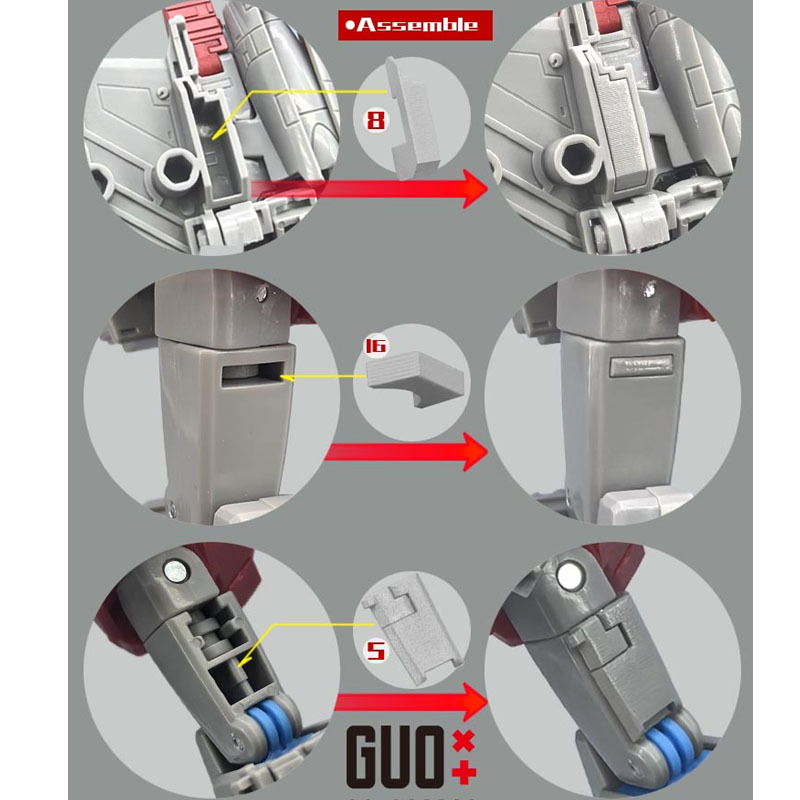 ชุดอัพเกรดฟิกเกอร์แอคชั่น GUO  - Model Kit Studio บทวิจารณ์และราคา