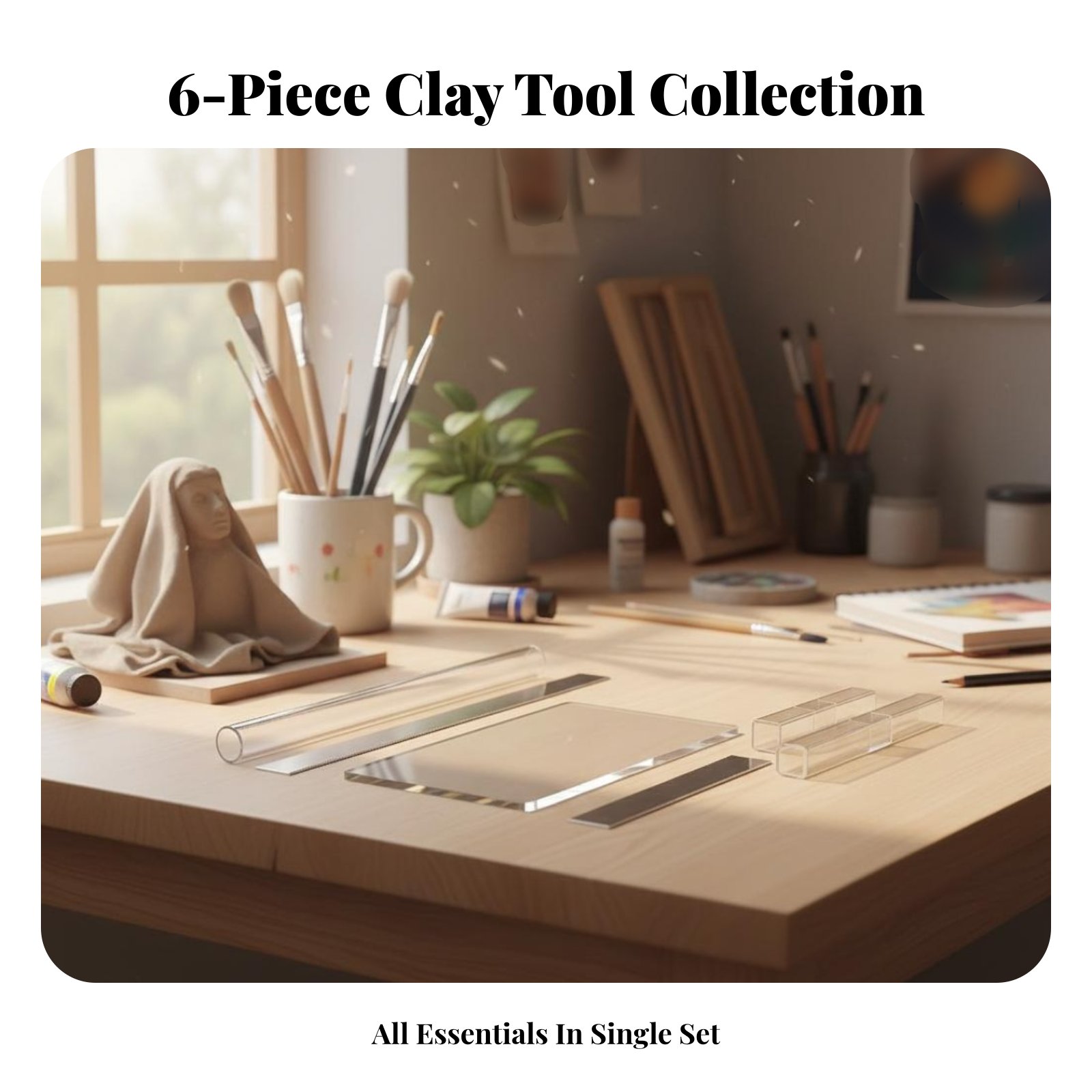 ชุดอุปกรณ์ปั้นดินอะคริลิค 6 ชิ - Model Kit Tool Set บทวิจารณ์และราคา