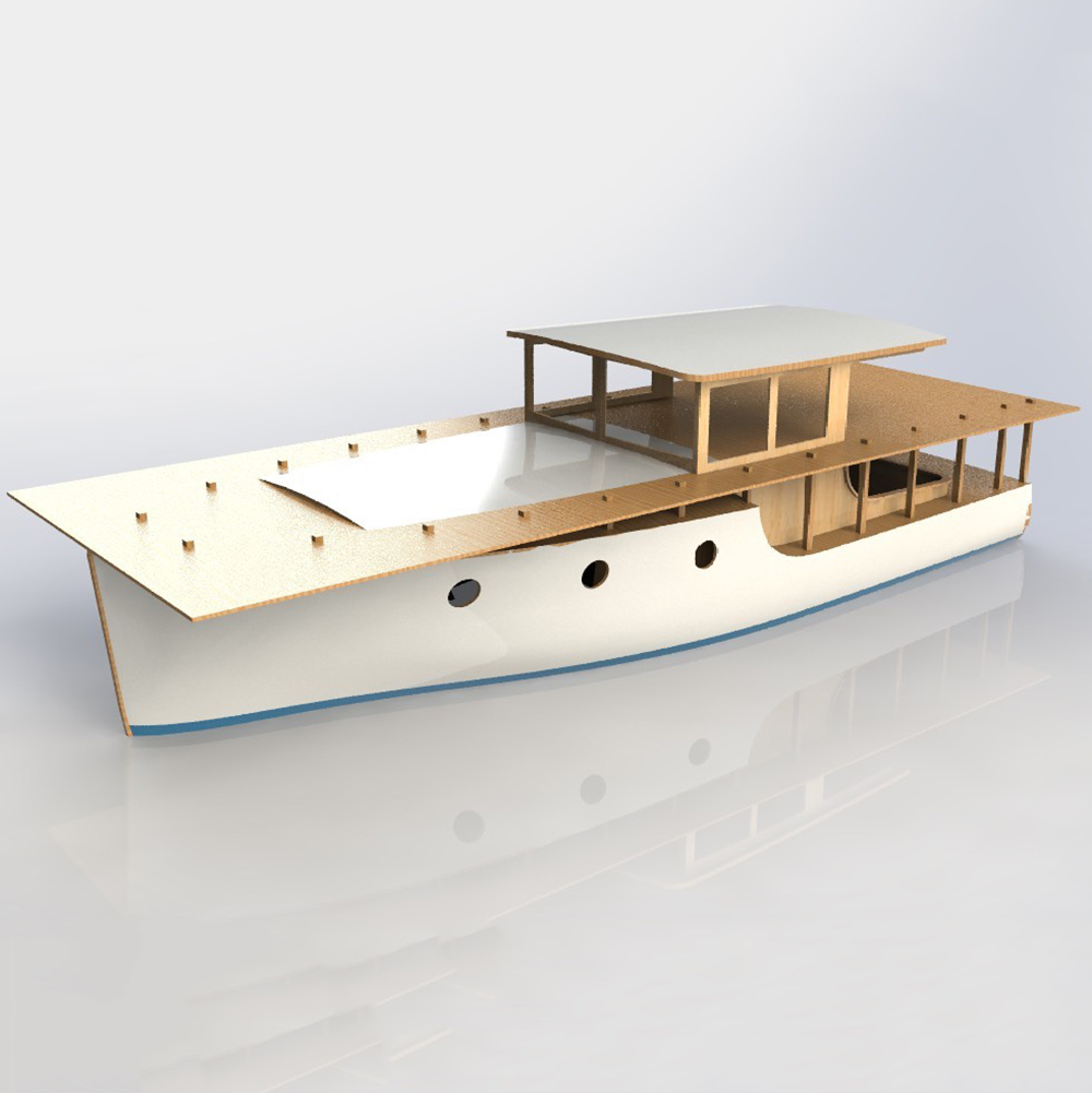 เรือบังคับวิทยุ 70 ซม. สไตล์ยุ - Model Kit Yacht บทวิจารณ์และราคา